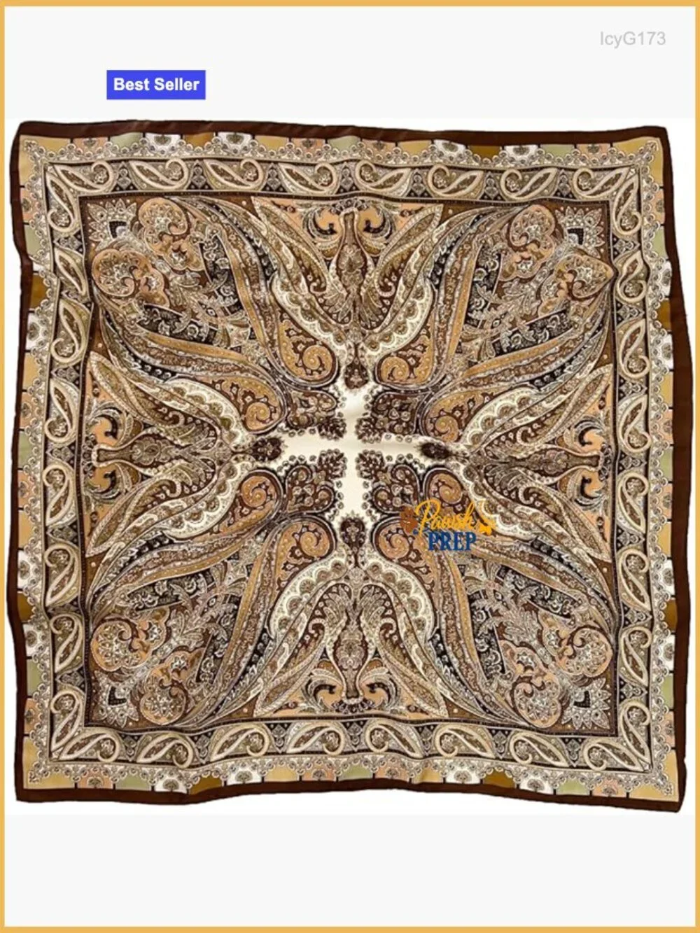 Silk Like Square Head Scarf 27.5 inches Fashion Hair Wrap